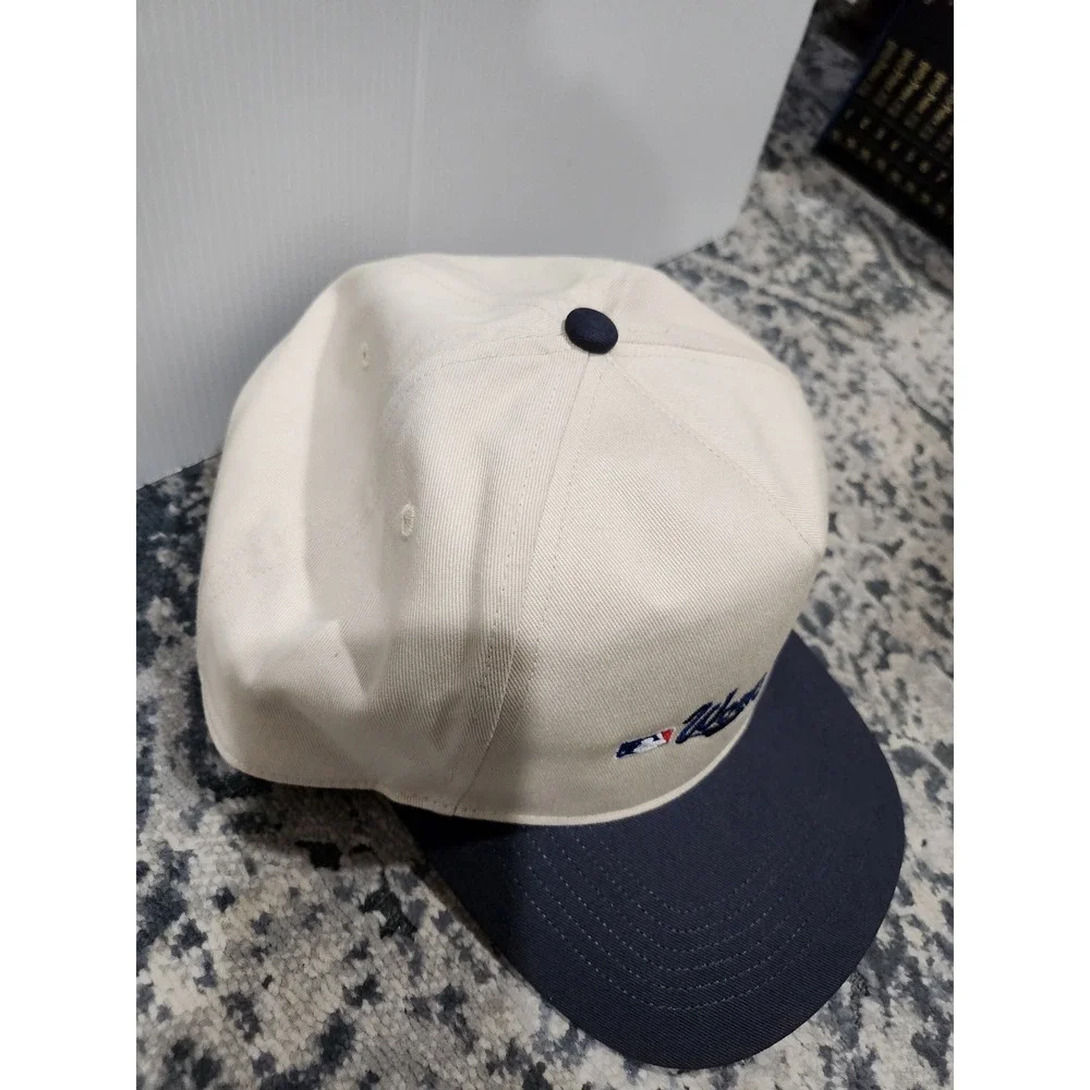 47 Brand MLB World Series 2022 Snapback Hat Cream Navy Blue OSFA Baseball Cap